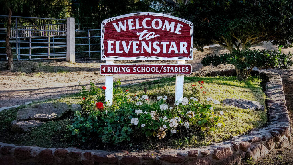 Elvenstar Riding school sign